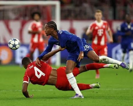 Chelsea's manager rages when the German giants defender Jonathan Tah escapes sending-off during Champions League setback
